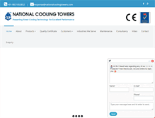 Tablet Screenshot of nationalcoolingtowers.com